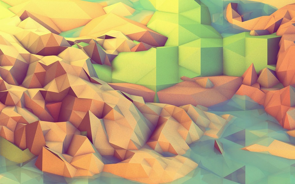 Download 3D Mountain Art wallpaper