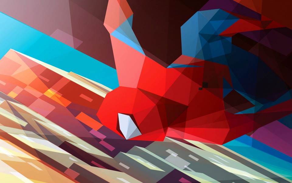Download Abstract Vector Spiderman wallpaper