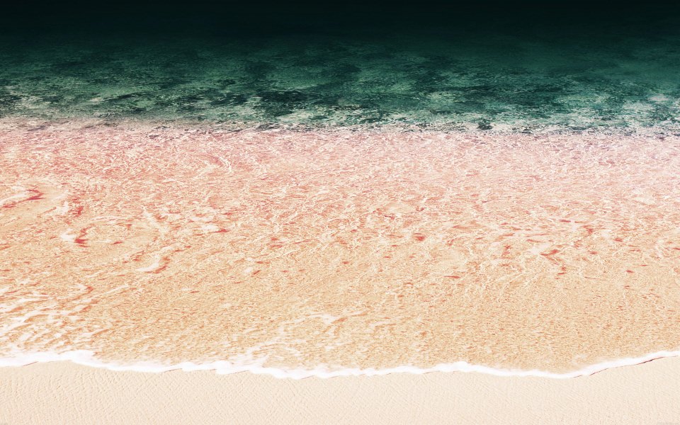 Download Artistic Beach Sea Meets Sand wallpaper