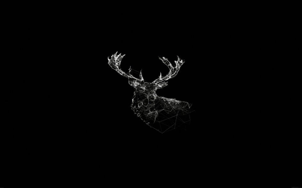 Download Artistic Light Deer Outline wallpaper