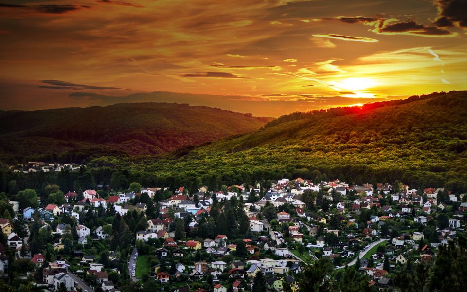 Download Austrian Sunset wallpaper