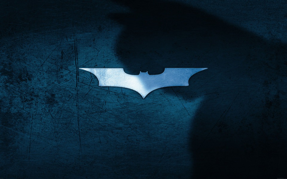 Download Batman Logo With Dark Knight Shadow wallpaper