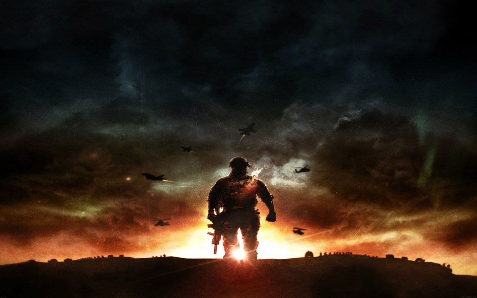 Download Battlefield Fight Sunset wallpaper