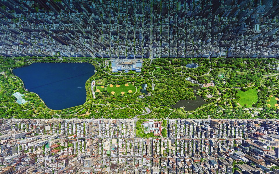 Download Birds Eye Central Park wallpaper
