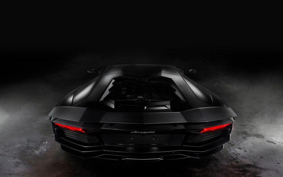 Download Black Lamborghini Aventador Car wallpaper