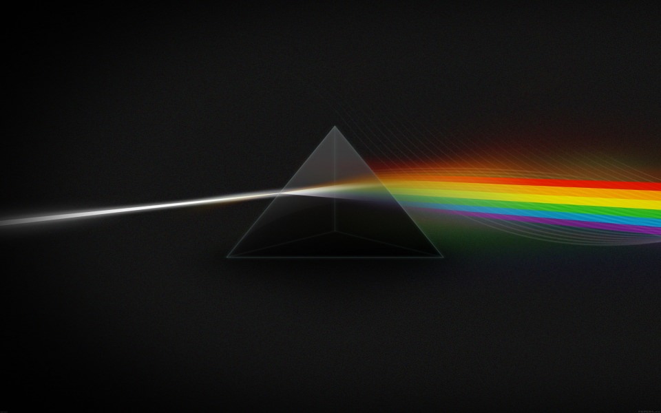Download Black Triangle Colorful Lines wallpaper