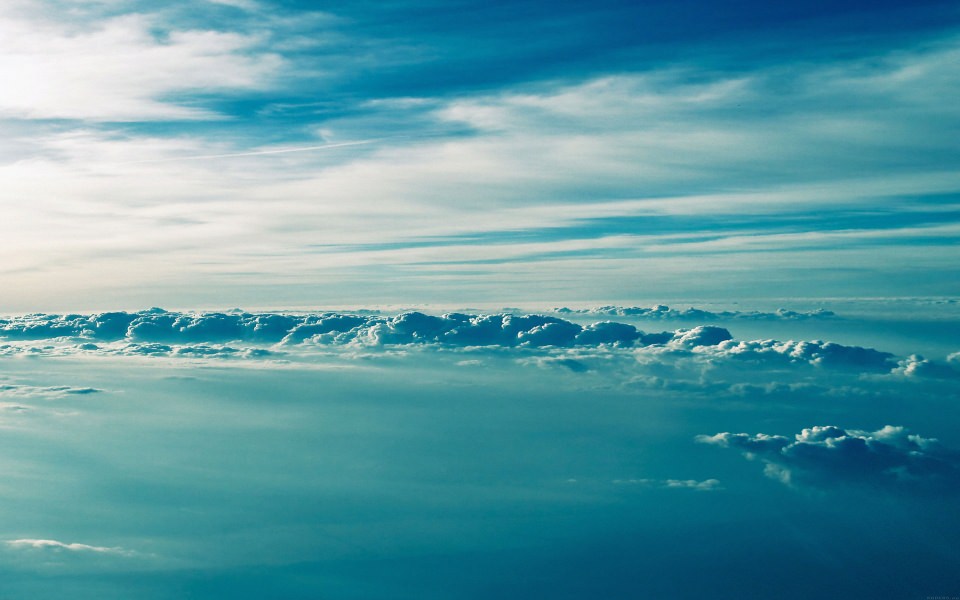 Download Blue Above Clouds wallpaper