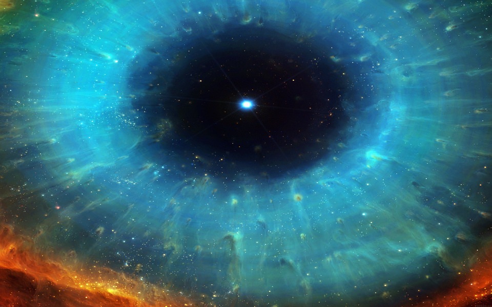 Download Blue Eye Galaxy wallpaper