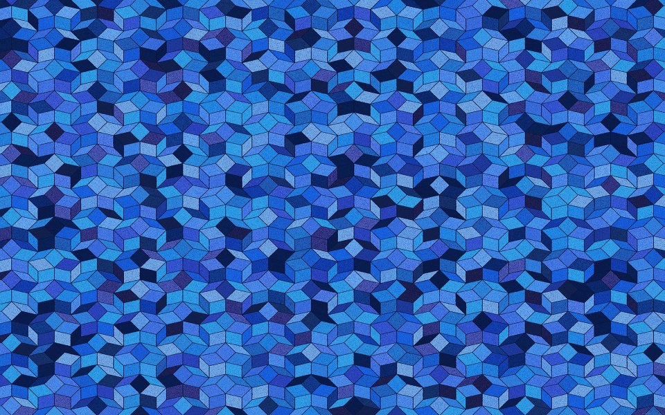 Download Blue Kaleidoscope Tile Pattern wallpaper