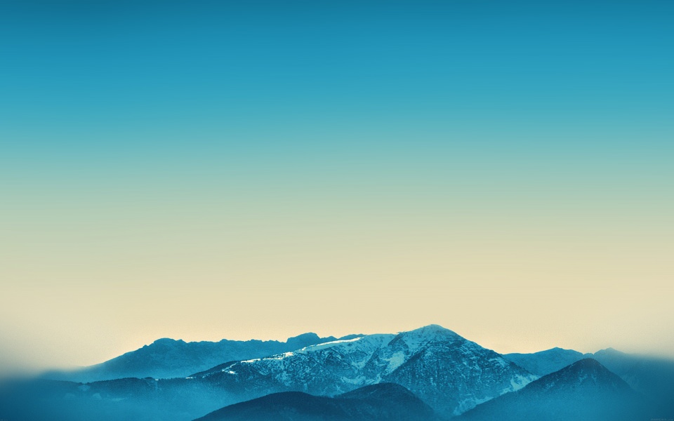 Download Blue Mountain Top Sky wallpaper