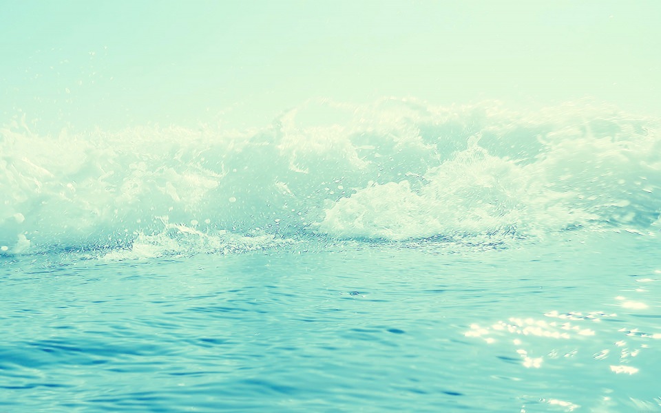 Download Blue Sea Water Crashing Waves wallpaper