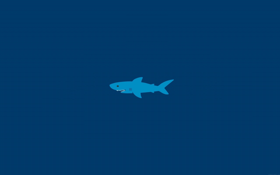 Download Blue Shark Cartoon wallpaper