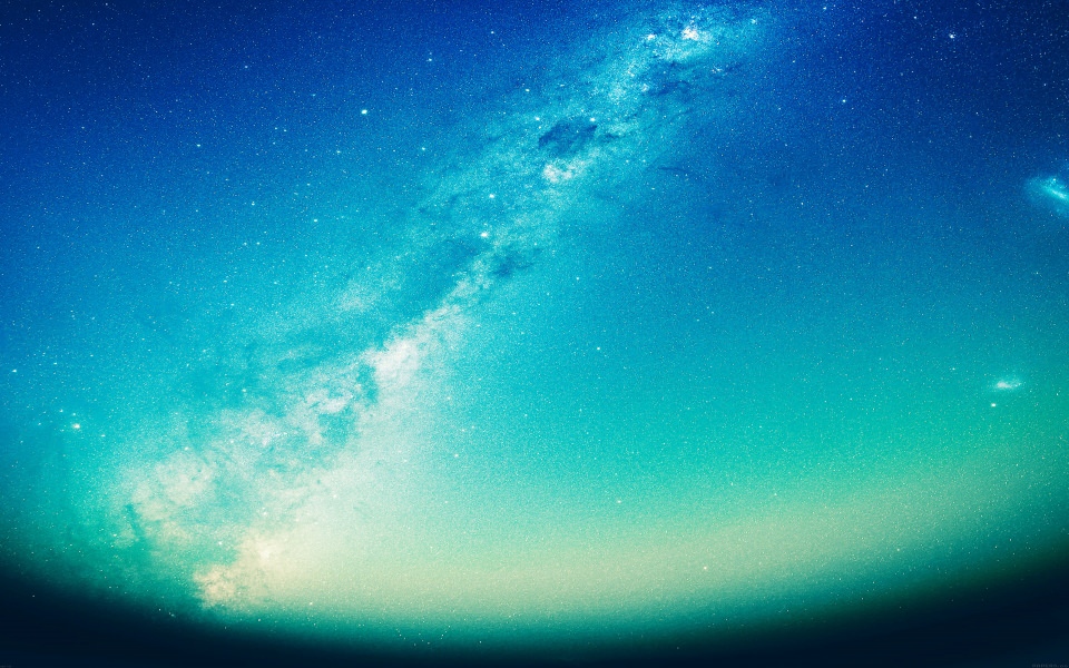 Download Blue Starry Galaxy Night wallpaper