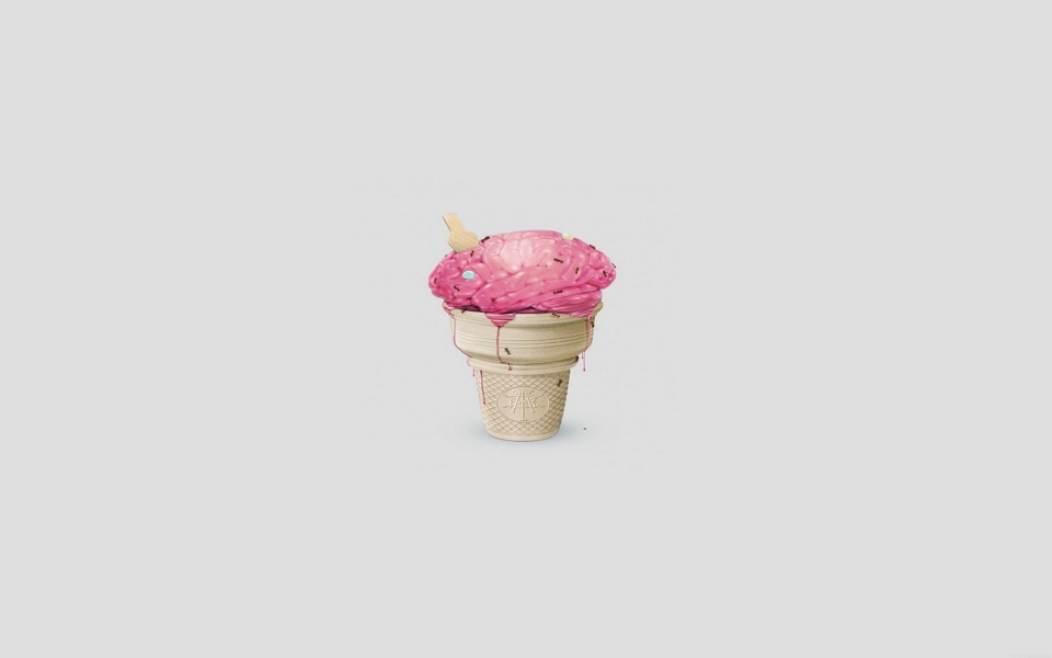 Download Brain Icecream Cone wallpaper