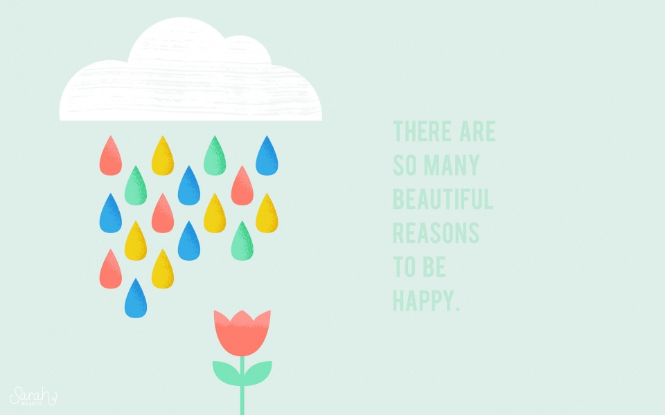 Download Bright Colourful Positive Quote wallpaper