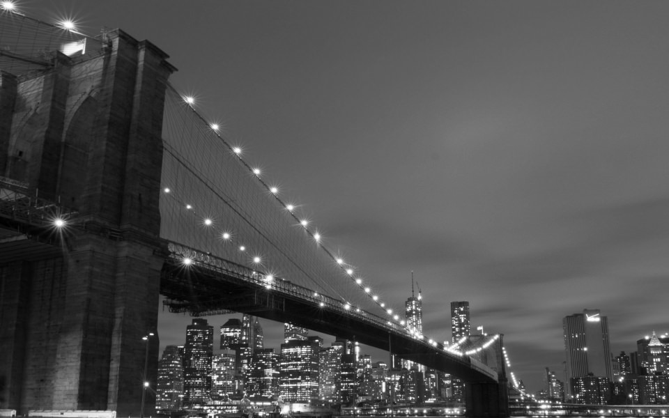 Download Brooklyn Bridgey At Night wallpaper