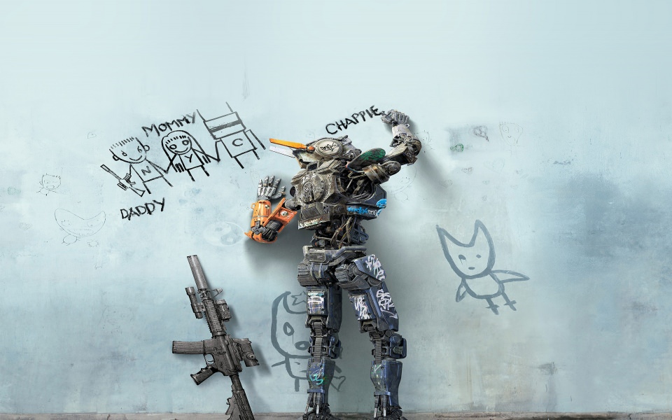Download Chappie Drawing Film Poster Wallpaper 