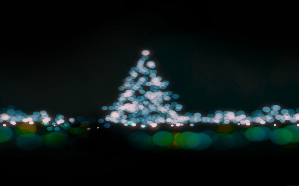 Download Christmas Tree Light Bokeh wallpaper