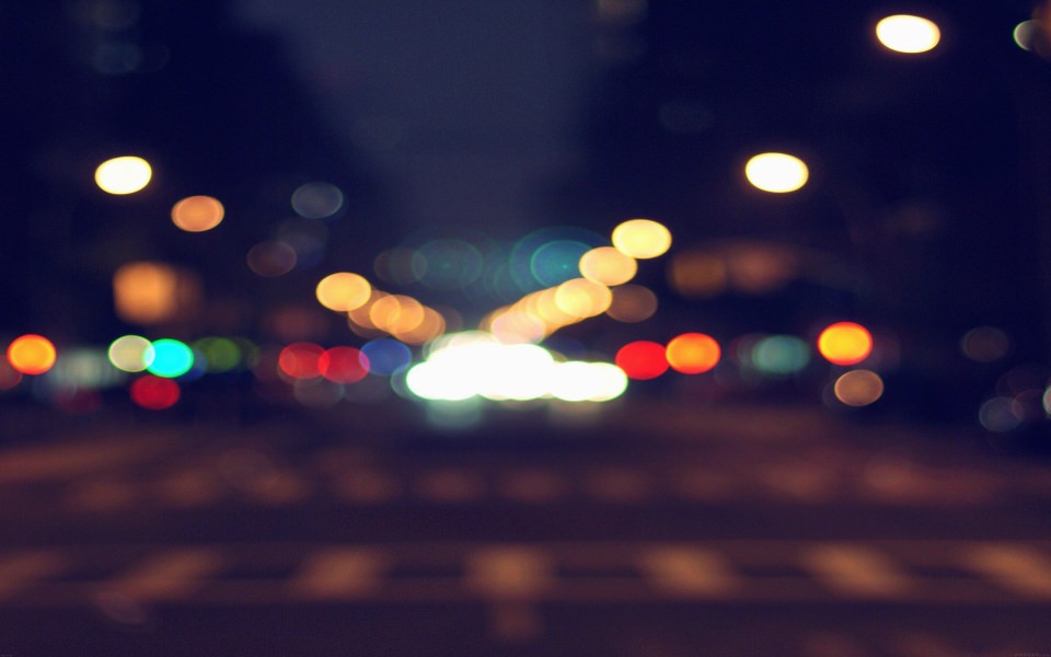 Download City Blurred Lights wallpaper