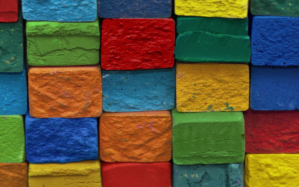 Download Colored Bricks wallpaper