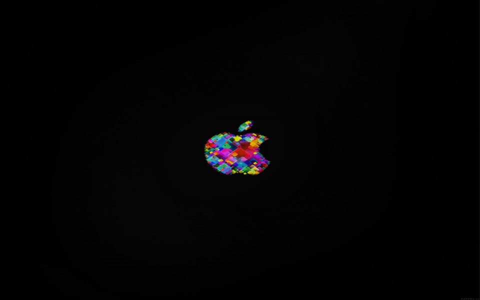 Download Colourful Apple Logo Pattern wallpaper