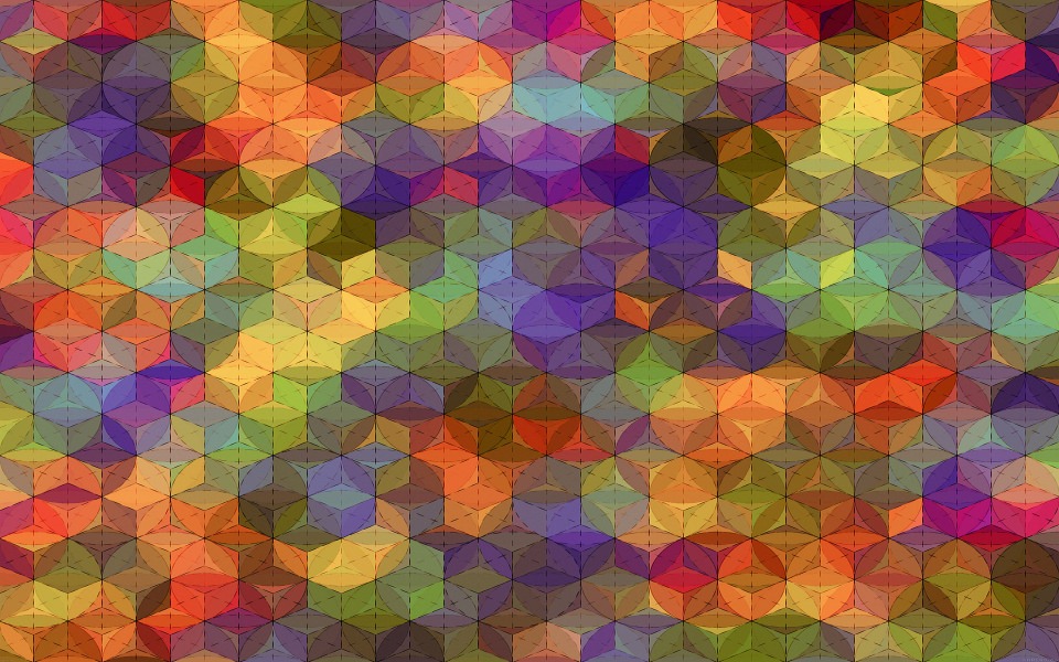 Download Colourful Patterned Shapes wallpaper