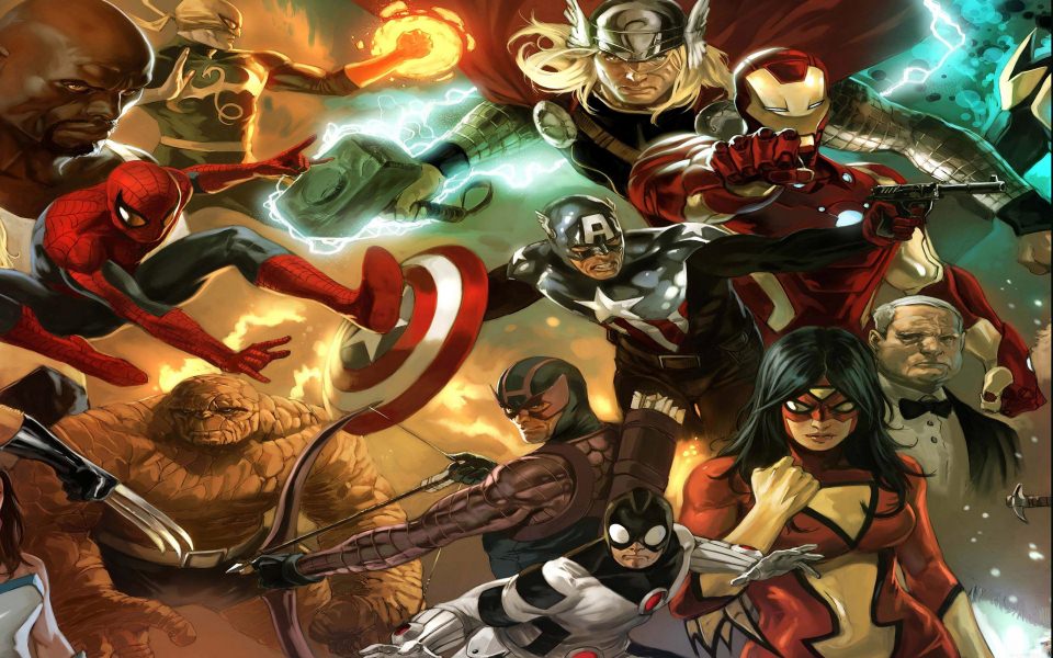Download Comic Avengers Illustration wallpaper