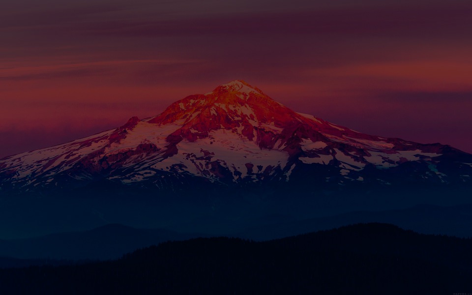 Download Dark Sunset Mountain wallpaper