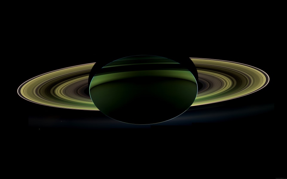 Download Digital Green Saturn wallpaper