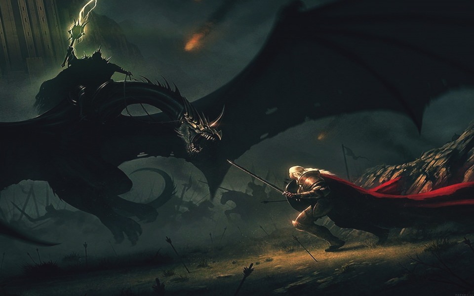 Download Dragon Fantasy Battle wallpaper