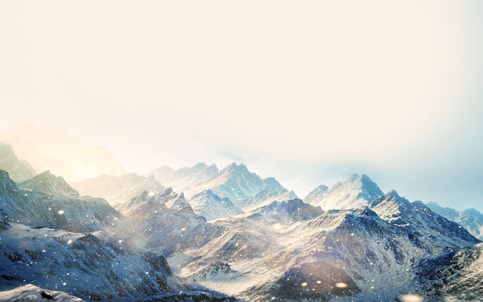 Download Fantasy Snowy Mountain wallpaper