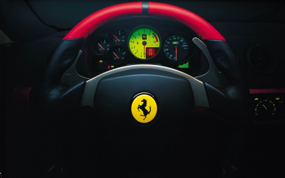 Download Ferrari Steering Wheel wallpaper