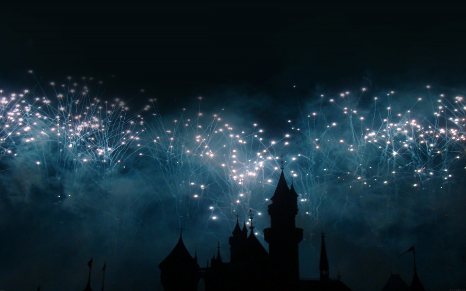 Download Fireworks Over Magical Disney Castle wallpaper