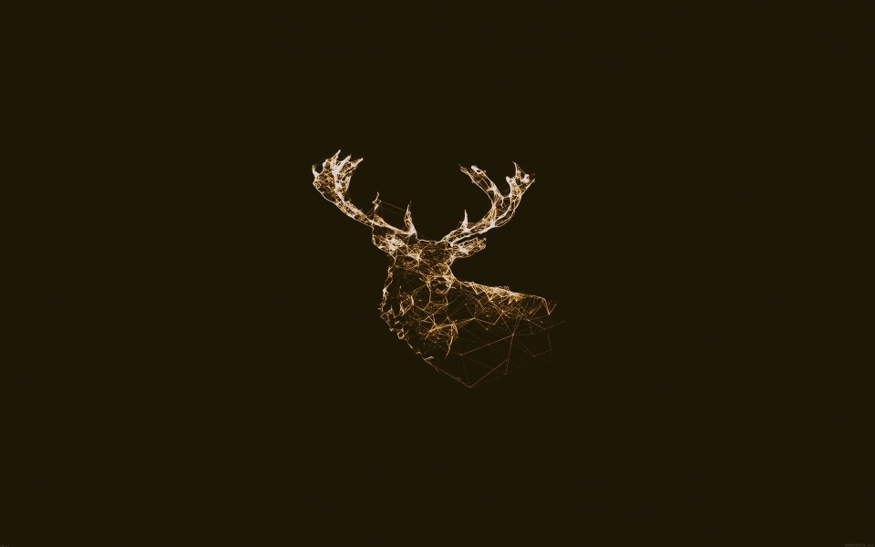 Download Golden Light Deer wallpaper