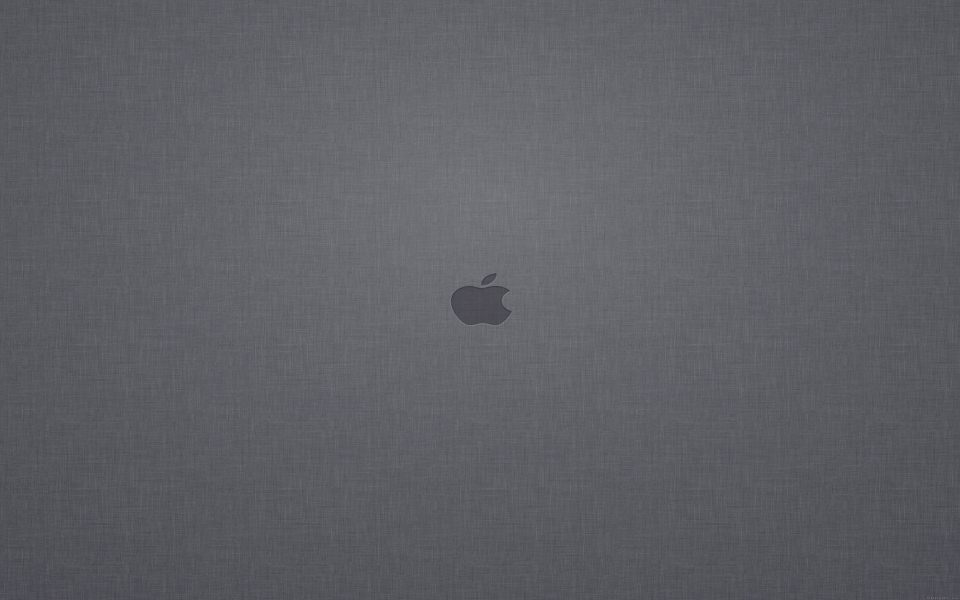 Download Grey Textured Apple Logo Wallpaper wallpaper