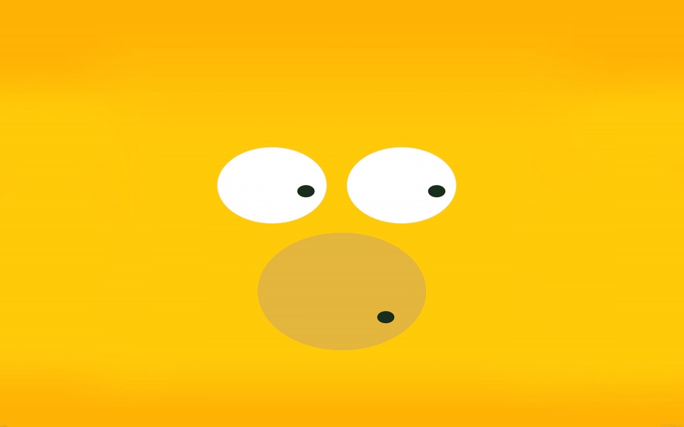 Download Homer Simpson Minimal Face wallpaper