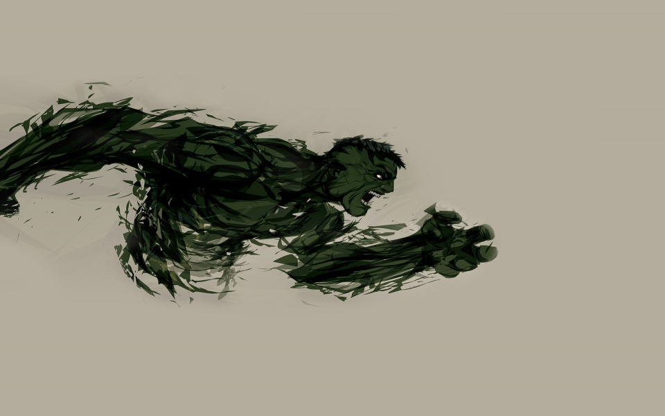 Download Hulk Minimal Illustration wallpaper