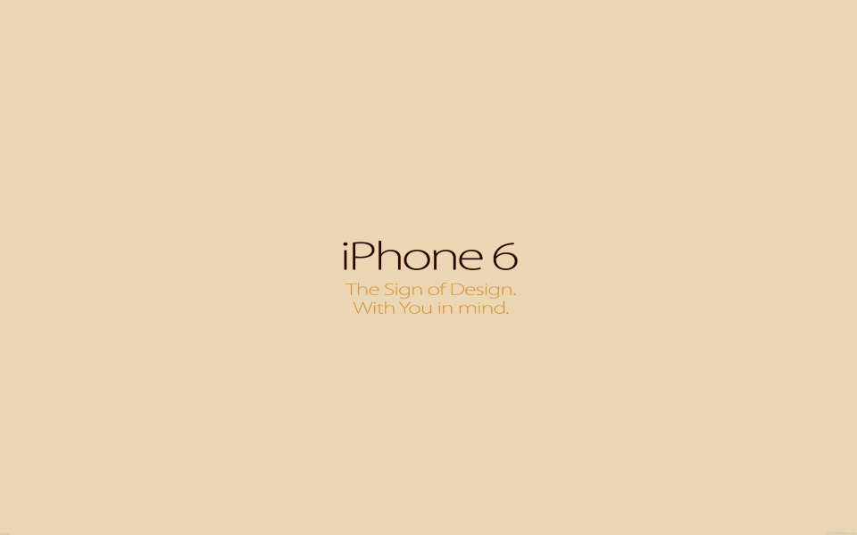 Download Iphone 6 Gold Logo Design wallpaper