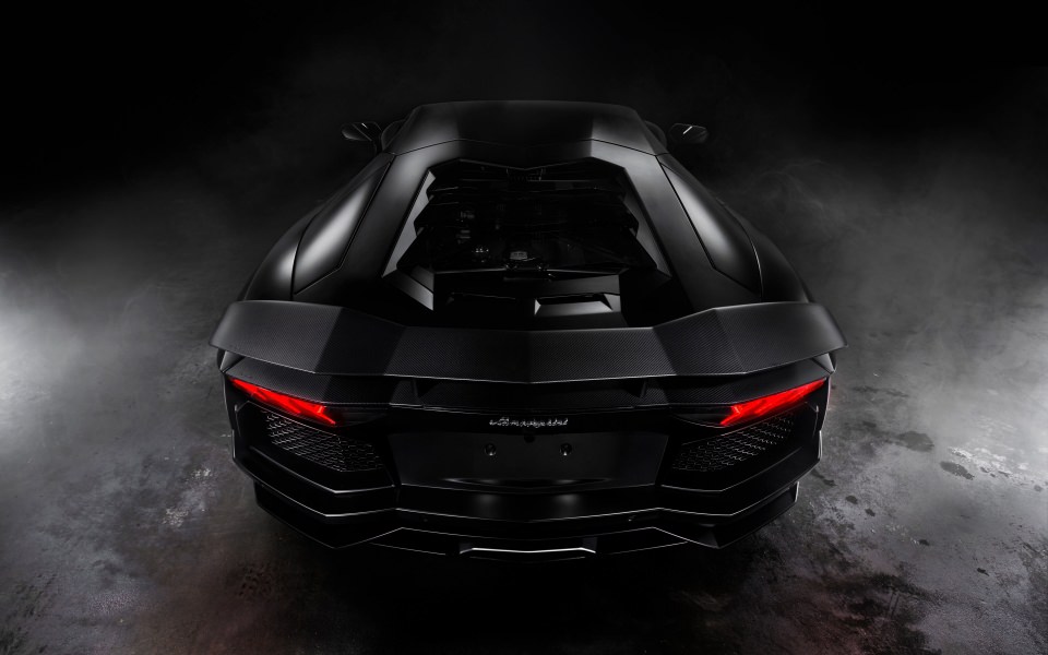 Download Lamborghini Aventador Matte Black Wallpaper - GetWalls.io