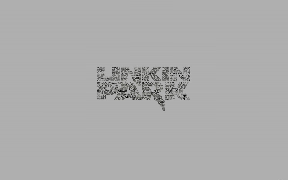 Download Linkin' Park Text Wallpaper wallpaper
