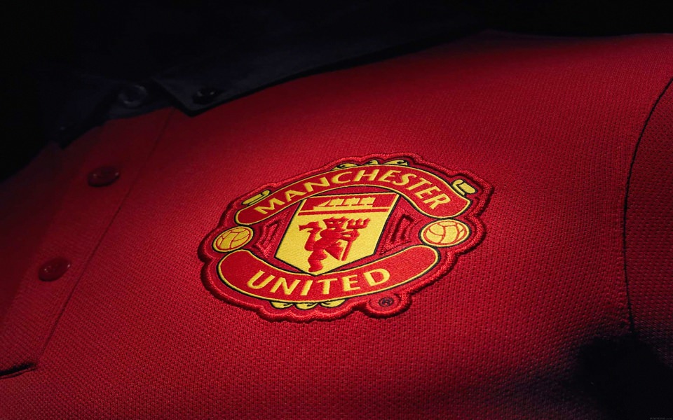 Download Manchester United Football Shirt Logo wallpaper