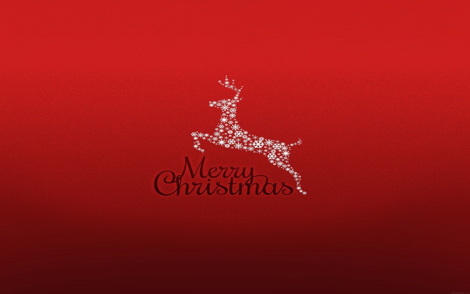 Download Merry Christmas Reindeer Wallpaper - GetWalls.io