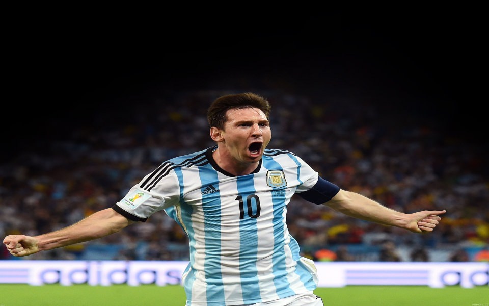 Download Messi At Brazil Word Cup wallpaper