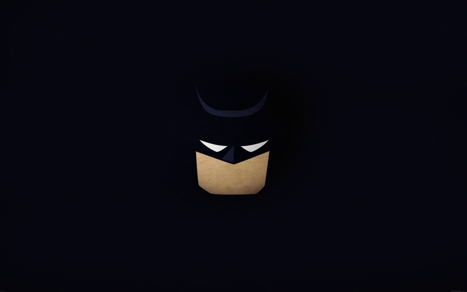 Download Minimal Batman Face wallpaper