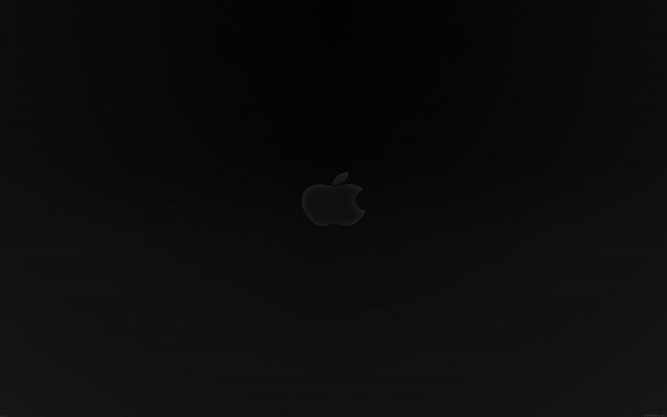 Download Minimal Black Apple Logo wallpaper