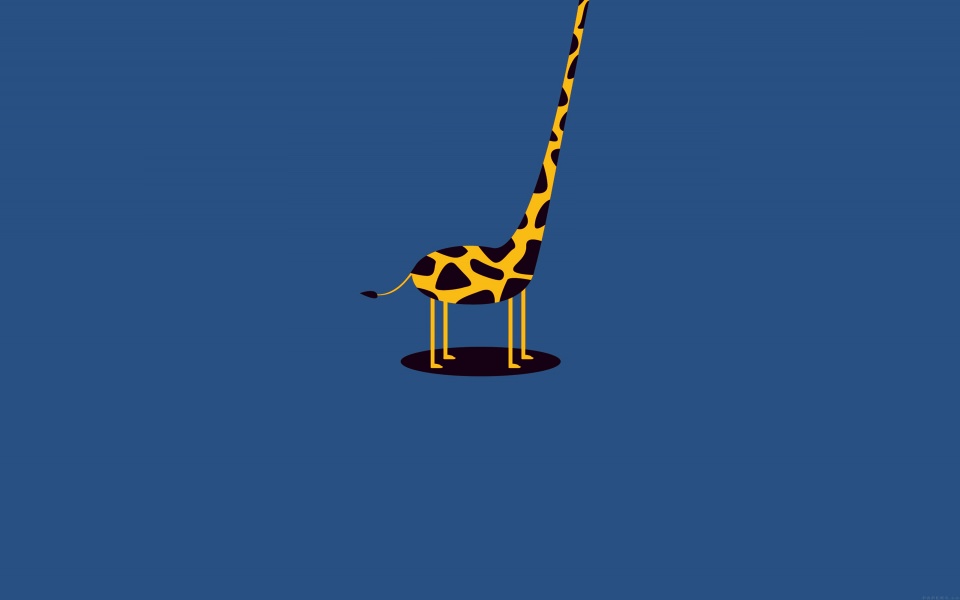 Download Minimal Giraffe Too Tall wallpaper