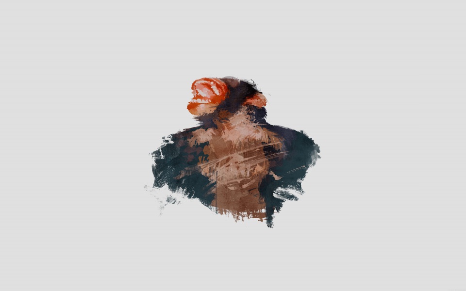 Download Minimal Gorilla Painting wallpaper