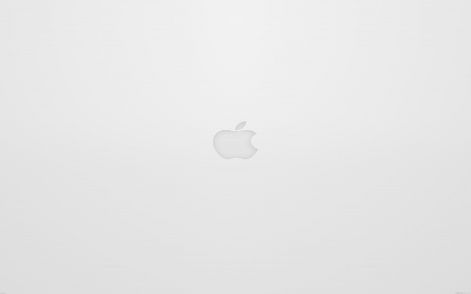 Download Minimal Indented White Apple Logo wallpaper