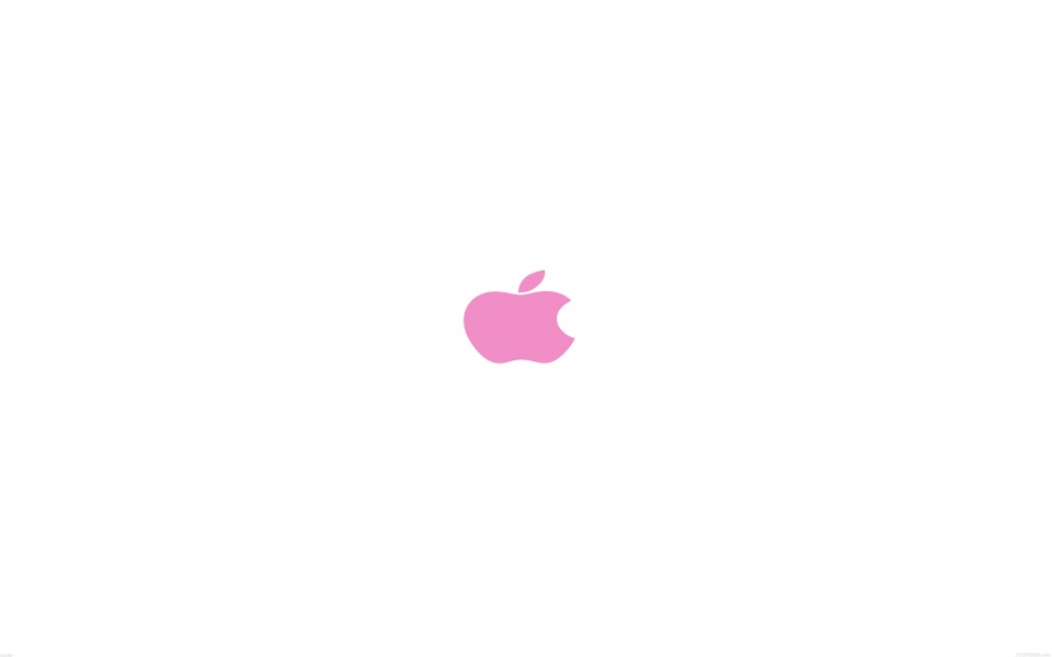 Download Minimal Pink Apple Logo wallpaper