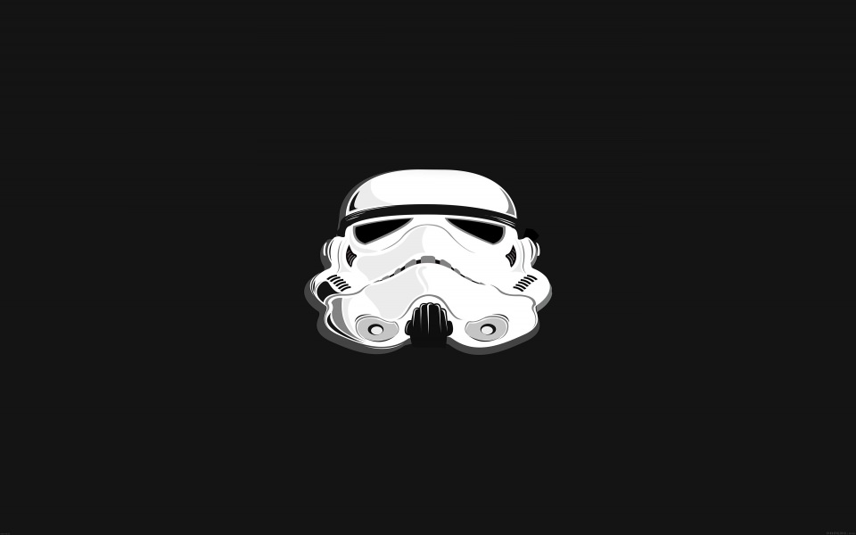 Download Minimal Storm Trooper Head wallpaper